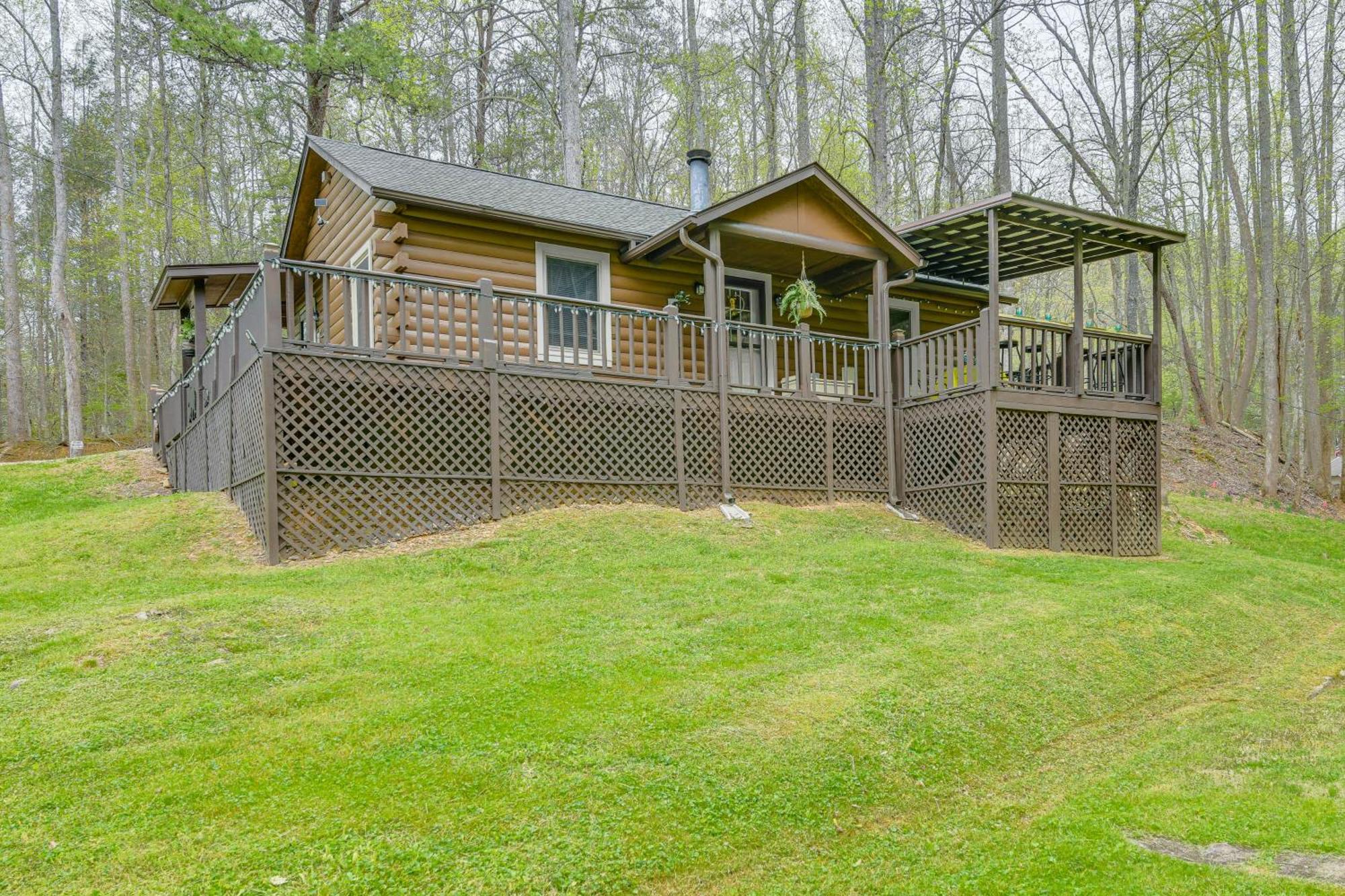 Smoky Mountain Cozy Cove Cabin Deck And Fire Pit! Cosby Buitenkant foto